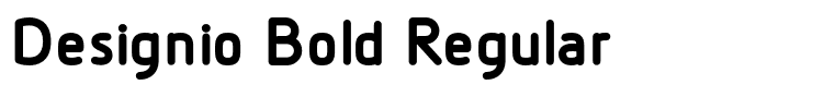 Designio Bold Regular