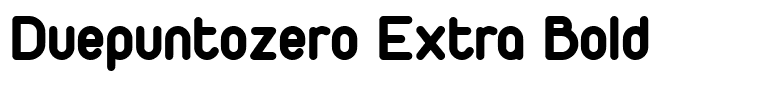 Duepuntozero Extra Bold
