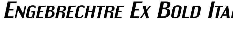Engebrechtre Ex Bold Italic
