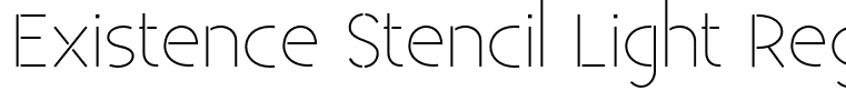 Existence Stencil Light Regular