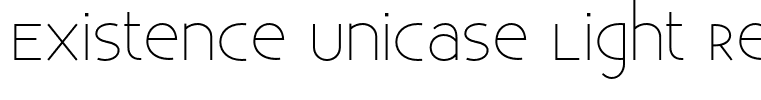 Existence Unicase Light Regular