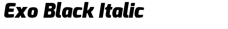 Exo Black Italic