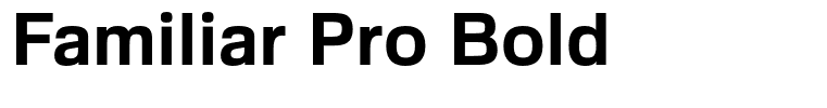 Familiar Pro Bold