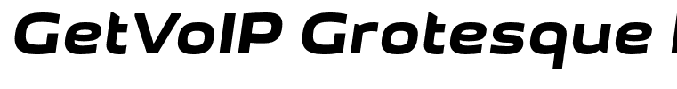 GetVoIP Grotesque Italic
