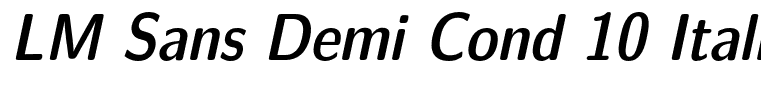LM Sans Demi Cond 10 Italic