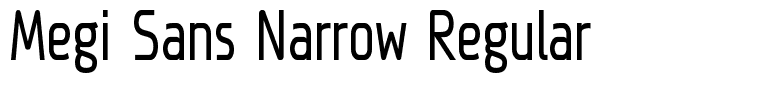 Megi Sans Narrow Regular