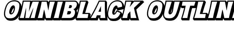 OMNIBLACK Outline Italic Regular