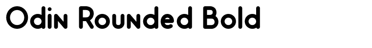Odin Rounded Bold