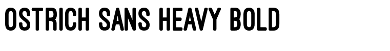 Ostrich Sans Heavy Bold