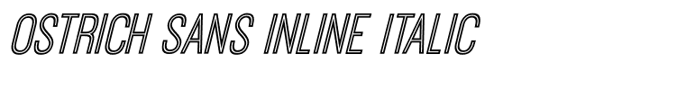 Ostrich Sans Inline Italic