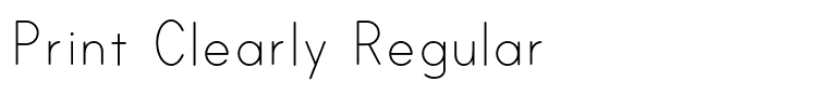 Print Clearly Regular