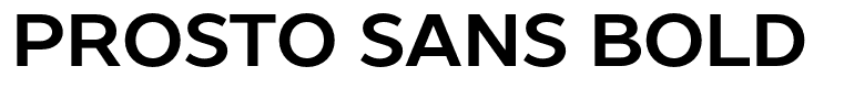 Prosto Sans Bold
