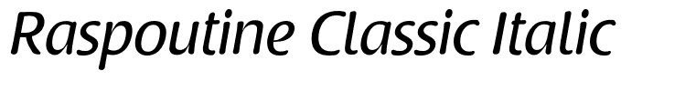 Raspoutine Classic Italic