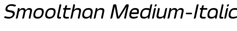 Smoolthan Medium-Italic