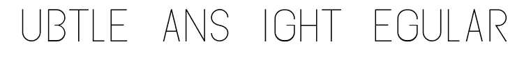 Subtle Sans Light Regular