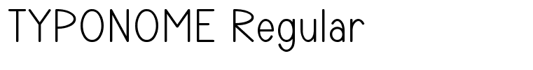 TYPONOME Regular