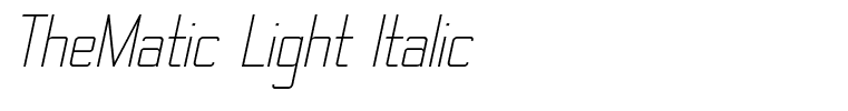 TheMatic Light Italic