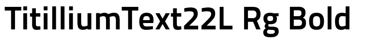 TitilliumText22L Rg Bold