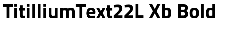 TitilliumText22L Xb Bold