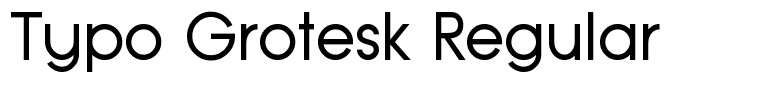 Typo Grotesk Regular