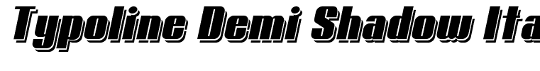 Typoline Demi Shadow Italic