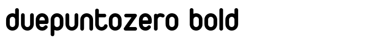 duepuntozero bold