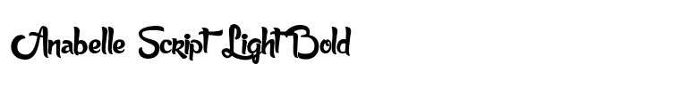 Anabelle Script Light Bold