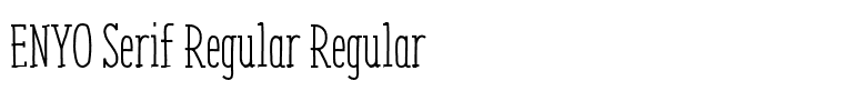 ENYO Serif Regular Regular