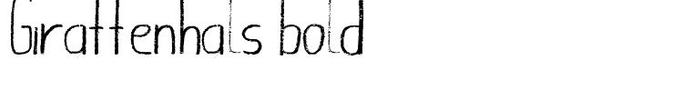 Giraffenhals bold