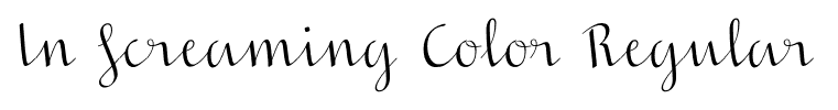 In Screaming Color Regular