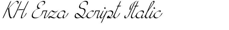 KH Erza Script Italic