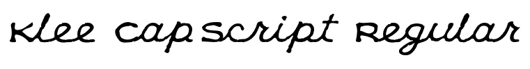 Klee CapScript Regular