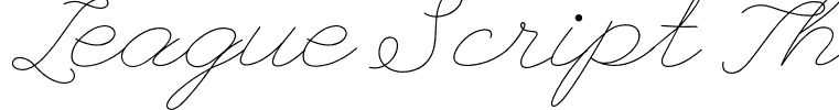 League Script Thin League Script