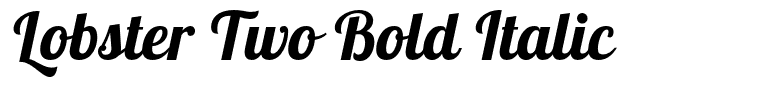 Lobster Two Bold Italic