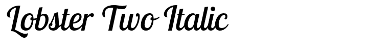 Lobster Two Italic