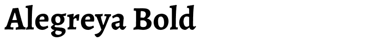 Alegreya Bold