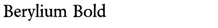 Berylium Bold
