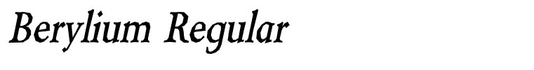 Berylium Regular