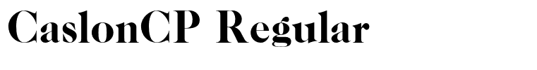 CaslonCP Regular