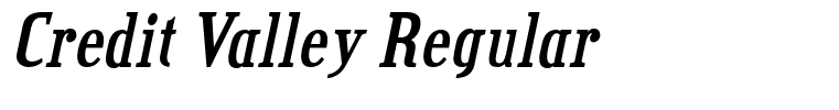 Credit Valley Regular
