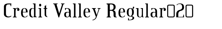 Credit Valley Regular[2]