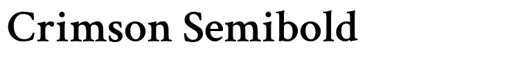Crimson Semibold