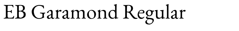 EB Garamond Regular