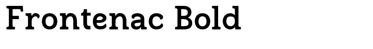 Frontenac Bold