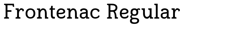 Frontenac Regular