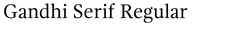Gandhi Serif Regular