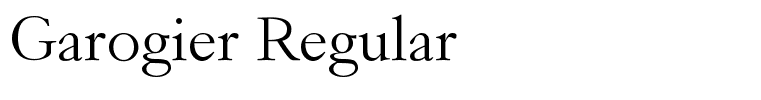 Garogier Regular