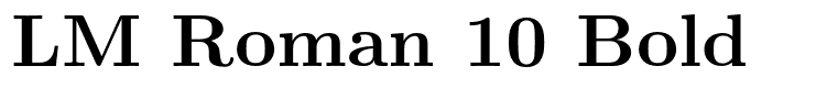 LM Roman 10 Bold