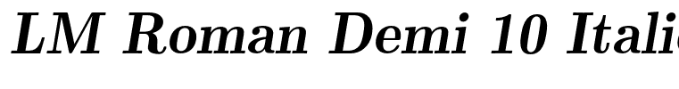 LM Roman Demi 10 Italic