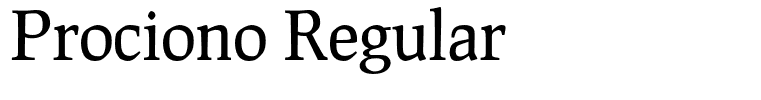 Prociono Regular